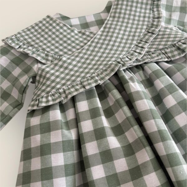 Alternative view of Vestido con mañanitas vichy mint de COCCOLE KIDS