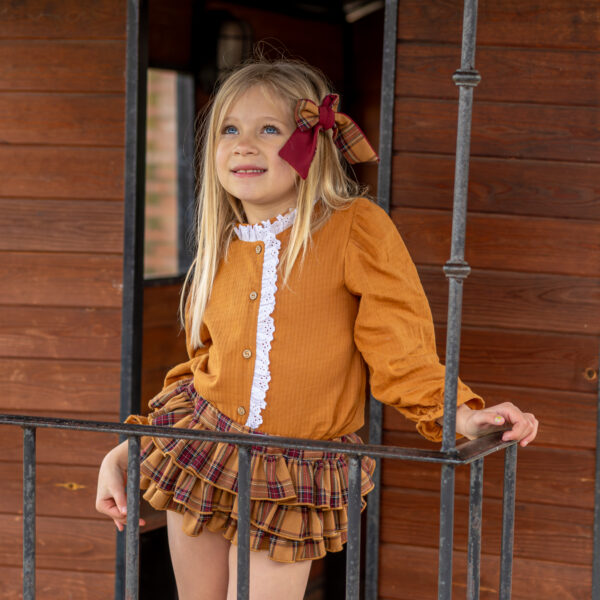 Blusa ocre Eva de BOÉTIE KIDS