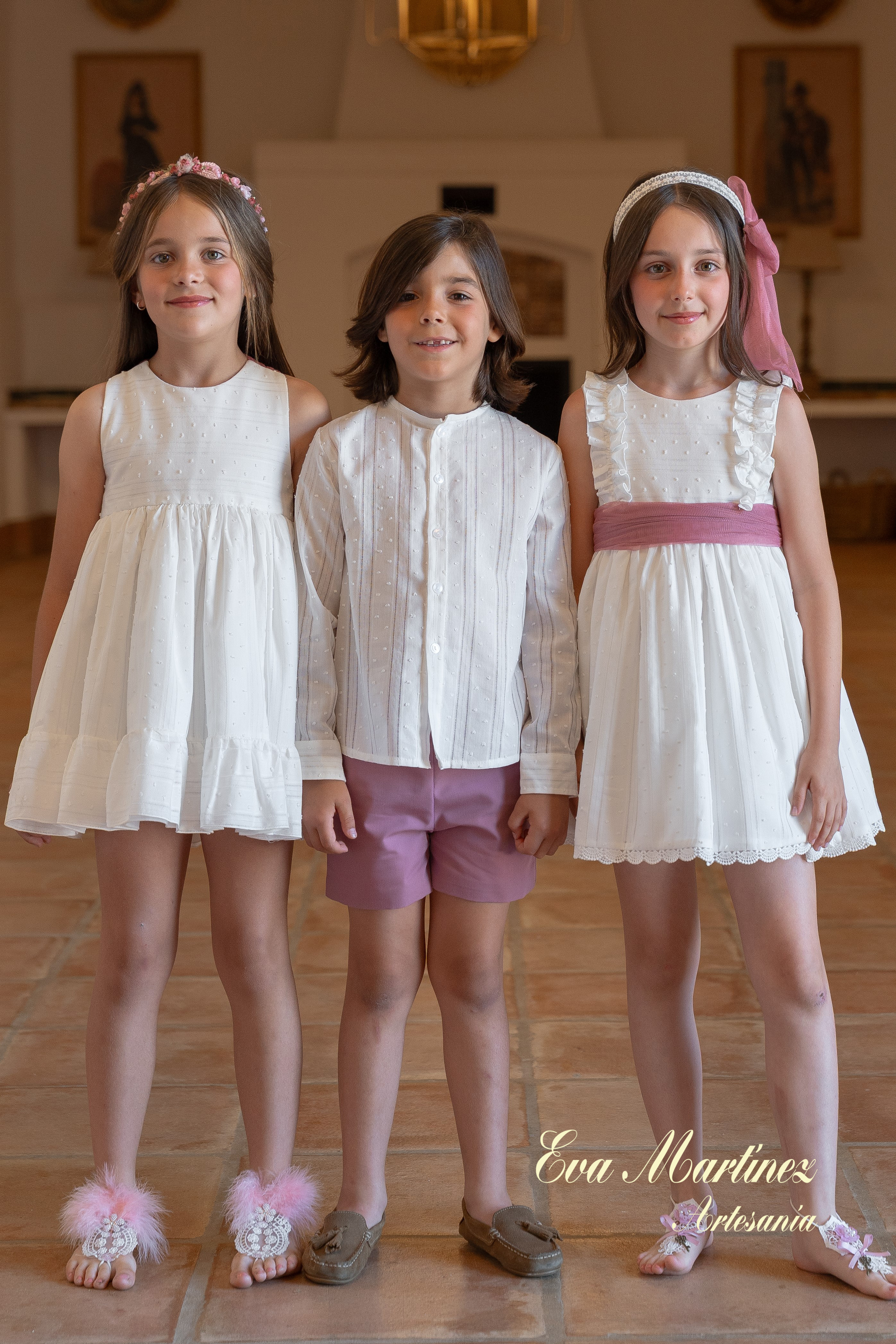 Alternative view of Conjunto camisa y pantalón chino niño de ceremonia y arras modelo María de EVA MARTÍNEZ